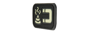 G-FORCE GLOW-IN-THE-DARK S MAGNET PVC MORALE PATCH (BLACK)