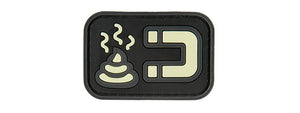 G-FORCE GLOW-IN-THE-DARK S MAGNET PVC MORALE PATCH (BLACK)