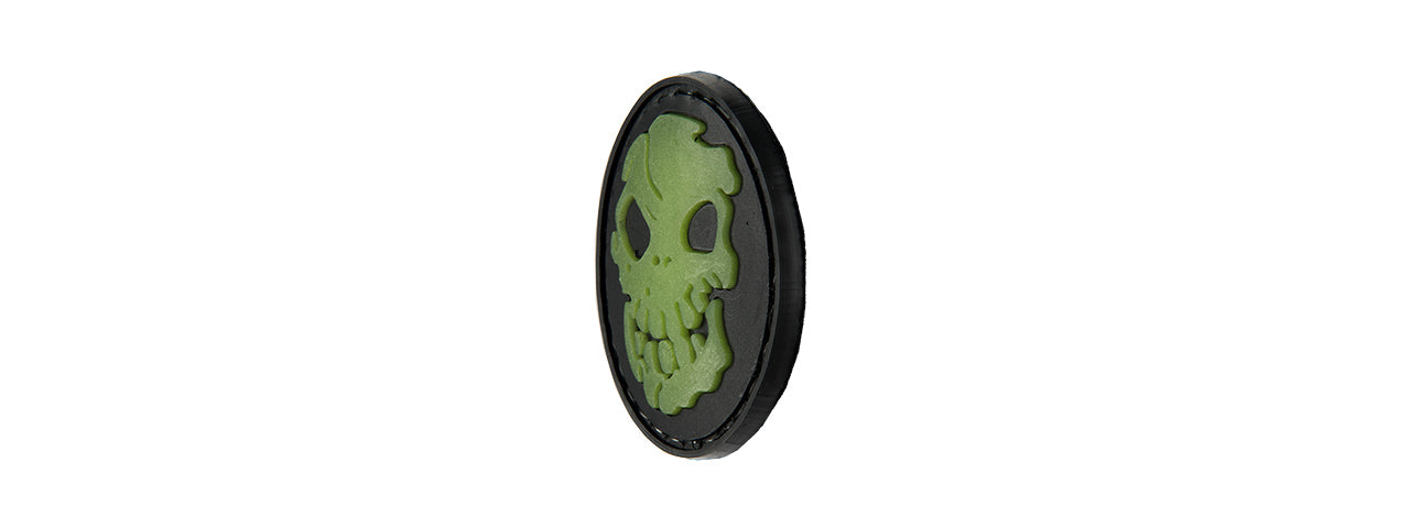 G-FORCE SKULL GLOW-IN-DARK PVC PATCH