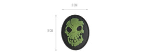 G-FORCE SKULL GLOW-IN-DARK PVC PATCH