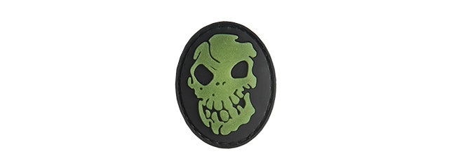 G-FORCE SKULL GLOW-IN-DARK PVC PATCH
