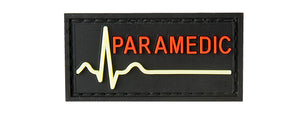 G-FORCE GLOW-IN-THE-DARK PARAMEDIC LARGE PATCH (BLACK)