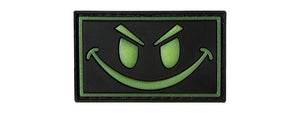 G-FORCE GLOW-IN-THE-DARK SINISTER SMILE PVC MORALE PATCH (BLACK)