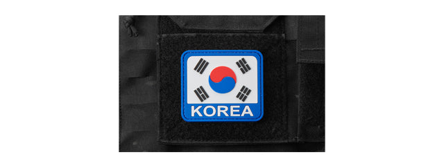 Korean Flag with Korean Text PVC Morale Patch