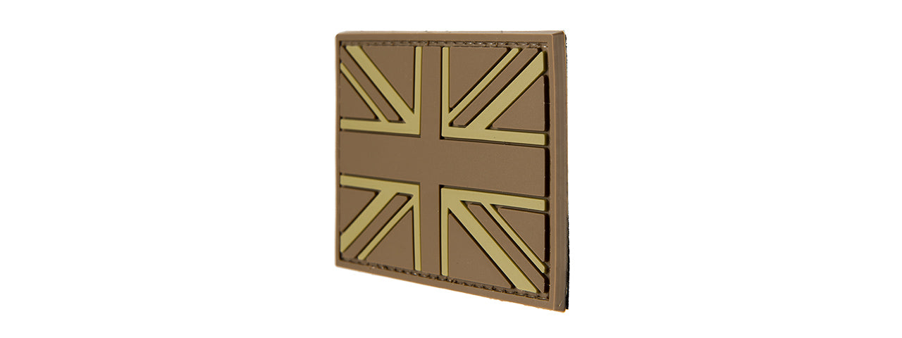 G-FORCE UK FLAG PVC MORALE PATCH (TAN)