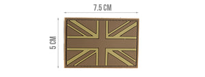 G-FORCE UK FLAG PVC MORALE PATCH (TAN)