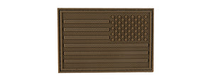 G-FORCE SUBDUED RIGHT SHOULDER US FLAG PVC PATCH (TAN)