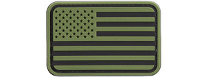 US Flag PVC Patch (Color: OD Green / Black)