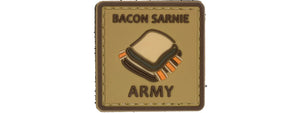 Bacon Sarnie Army PVC Patch (Color: Coyote Tan)