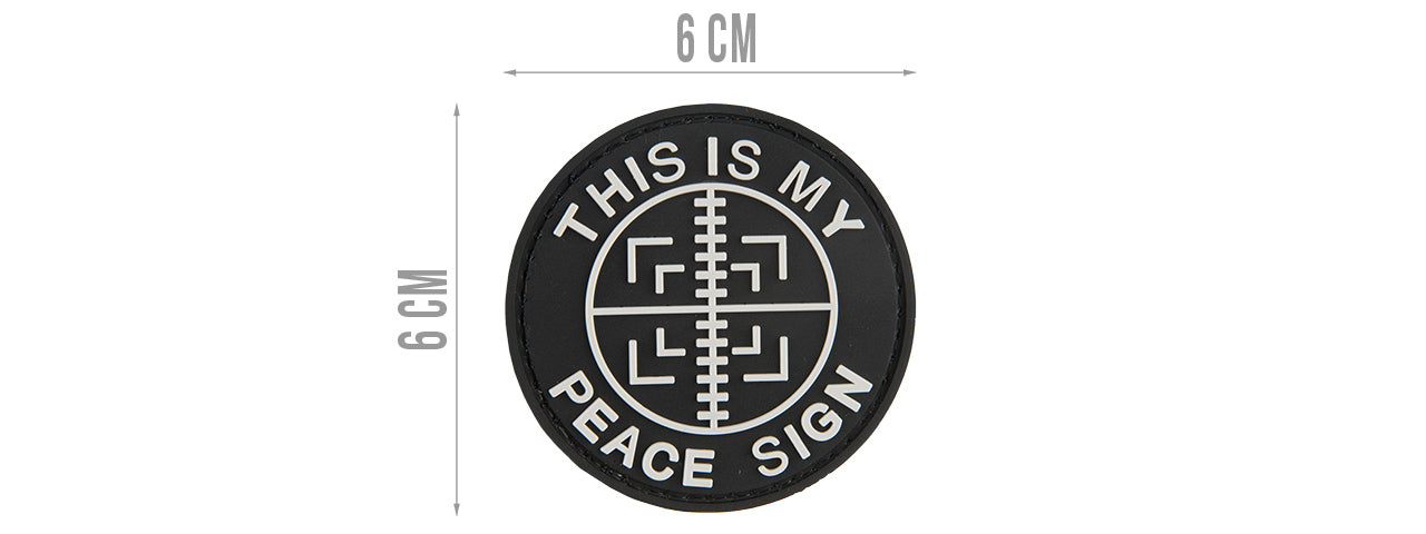 G-FORCE THIS IS MY PEACE SIGN PVC PATCH