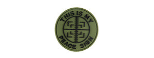 G-FORCE THIS IS MY PEACE SIGN PVC PATCH