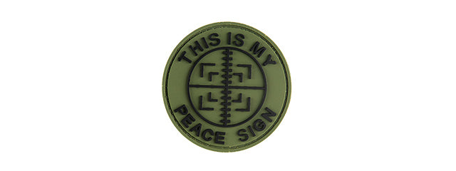 G-FORCE THIS IS MY PEACE SIGN PVC PATCH