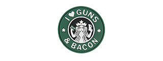 G-FORCE I LOVE GUNS AND BACON PVC MORALE PATCH