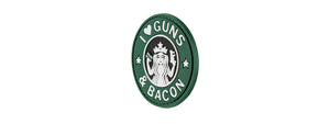 G-FORCE I LOVE GUNS AND BACON PVC MORALE PATCH