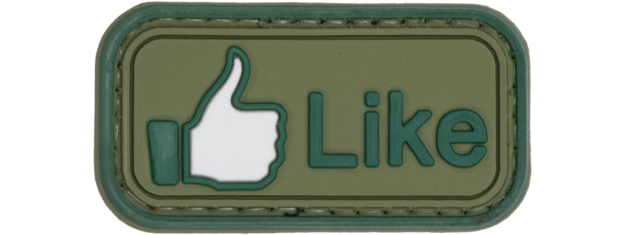 Like Button PVC Patch (Color: OD Green)
