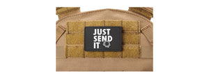 Just Send It PVC Morale Patch (Color: Black)