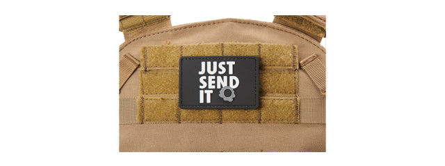 Just Send It PVC Morale Patch (Color: Black)