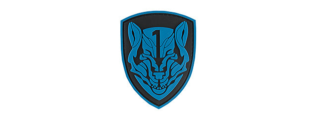 G-FORCE SHIELD BLUE WOLF PVC MORALE PATCH