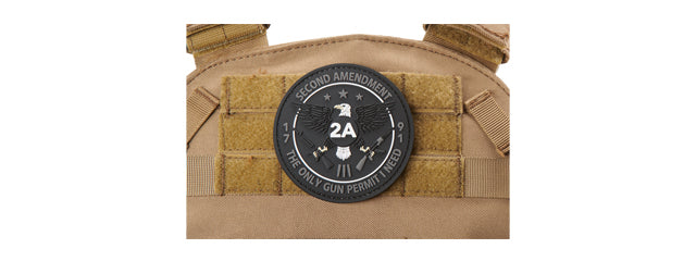 Second Amendment 1791, The Only Gun Permit I Need PVC Morale Patch