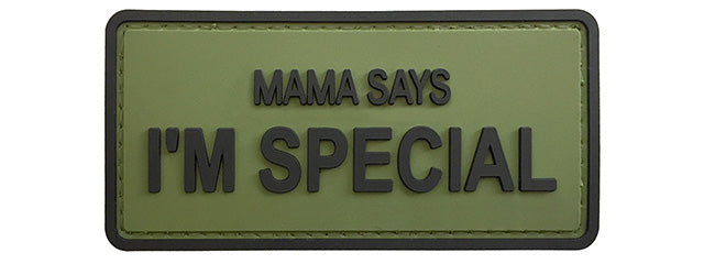 G-Force Mama Says I'm Special PVC Morale Patch (OLIVE GREEN)