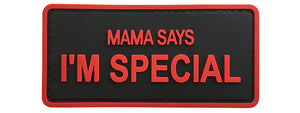 G-Force Mama Says I'm Special PVC Morale Patch (BLACK / RED)