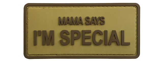 G-Force Mama Says I'm Special PVC Morale Patch (TAN)