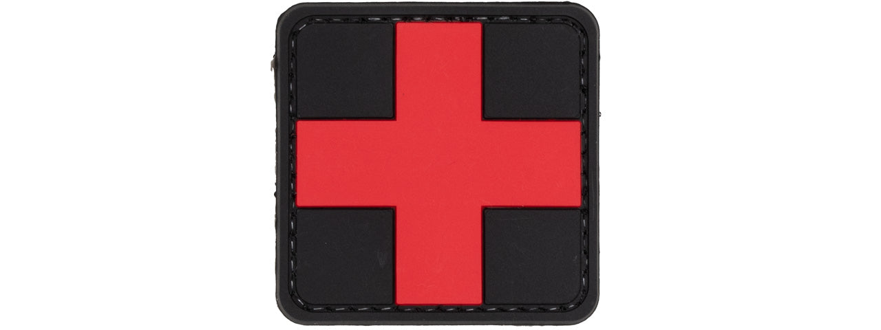 Red Cross Medical PVC Patch (Color: Red and Black)