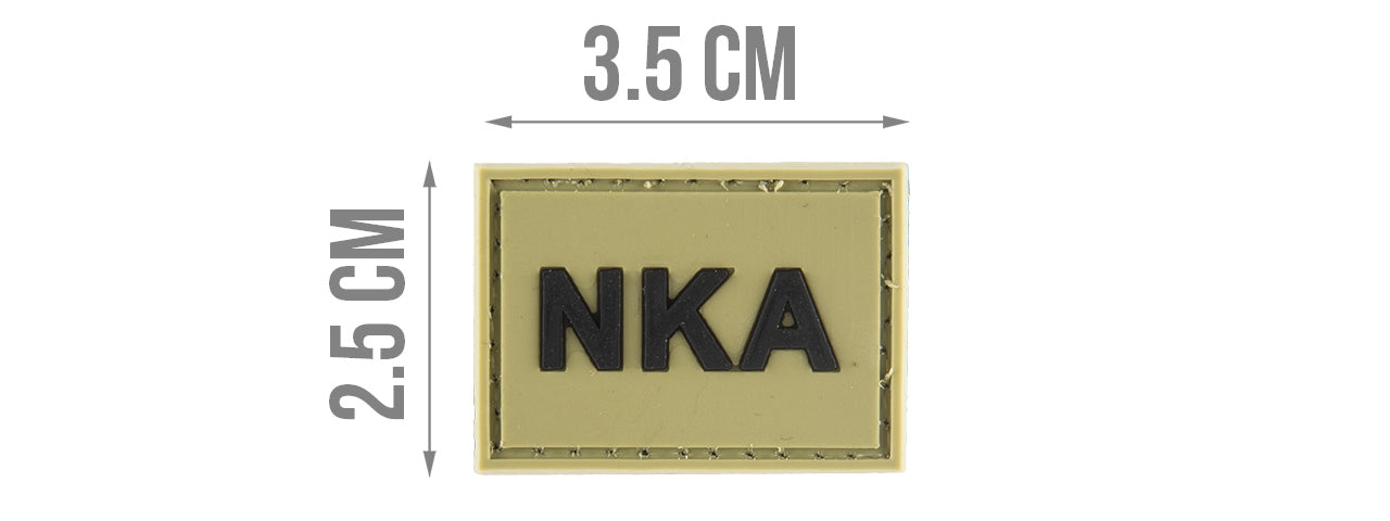 G-FORCE NKA NO KNOWN ALLERGIES PVC MORALE PATCH (OD GREEN)