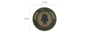 G-FORCE NO MERCY ROUND PVC MORALE PATCH (OD GREEN)