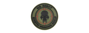 G-FORCE NO MERCY ROUND PVC MORALE PATCH (OD GREEN)