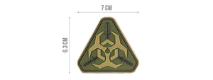 G-FORCE RESIDENT EVIL BIOHAZARD PVC MORALE PATCH (OD GREEN)