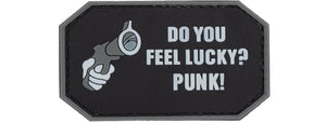 Do You Feel Lucky? Punk! PVC Patch (Color: Black)