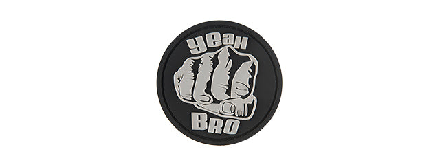 G-FORCE YEAH BRO PVC MORALE PATCH (BLACK)