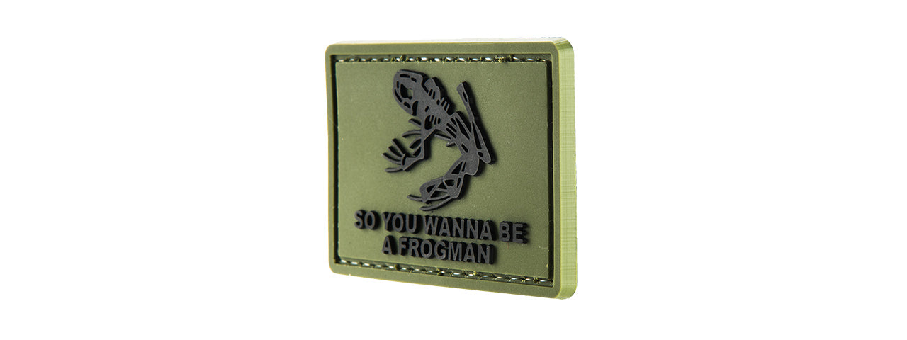 G-FORCE FROGMAN PATCH PVC MORALE PATCH (GREEN)