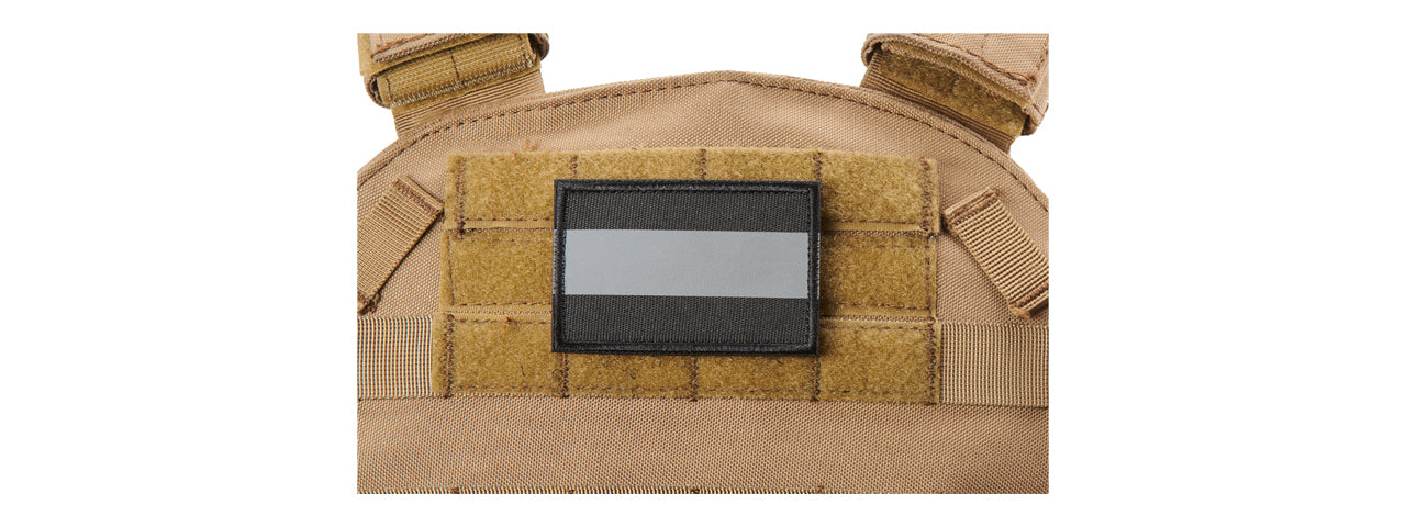 Black Background Reflective Morale Patch