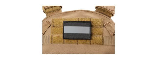 Black Background Reflective Morale Patch