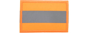 Reflective Orange Background Patch (Color: Orange)