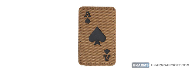 Reflective Poker Ace Morale Patch (Color: Tan)