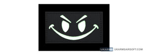Reflective Evil Smiley Glow in the Dark Morale Patch