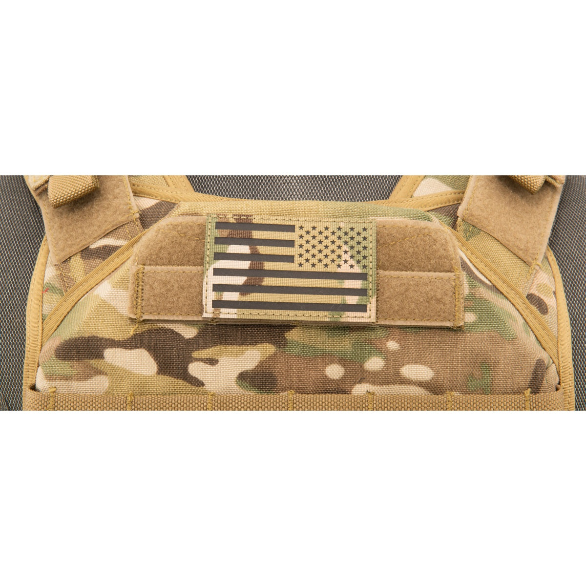 Reflective Fabric Reverse US Flag (Color: Multi)