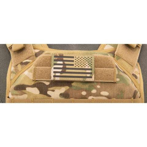 Reflective Fabric Reverse US Flag (Color: Multi)