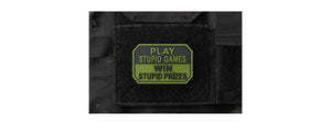 Play Stupid Games, Win Stupid Prizes PVC Morale Patch (Color: OD Green)