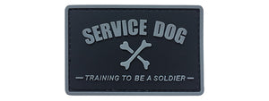 G-Force Service Dog Training to Be a Soldier PVC Morale Patch (BLACK)