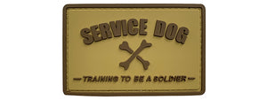 G-Force Service Dog Training to Be a Soldier PVC Morale Patch (TAN)
