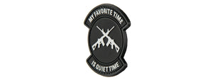 G-FORCE MY FAVORITE TIME IS QUIET TIME PVC MORALE PATCH