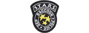 STARS Racoon Police Dep PVC Patch (Color: Black)