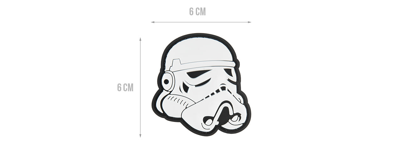 G-FORCE STAR WARS STORMTROOPER HELMET PVC PATCH (BLACK)