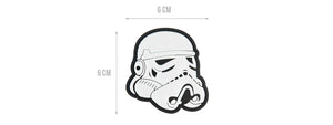 G-FORCE STAR WARS STORMTROOPER HELMET PVC PATCH (BLACK)