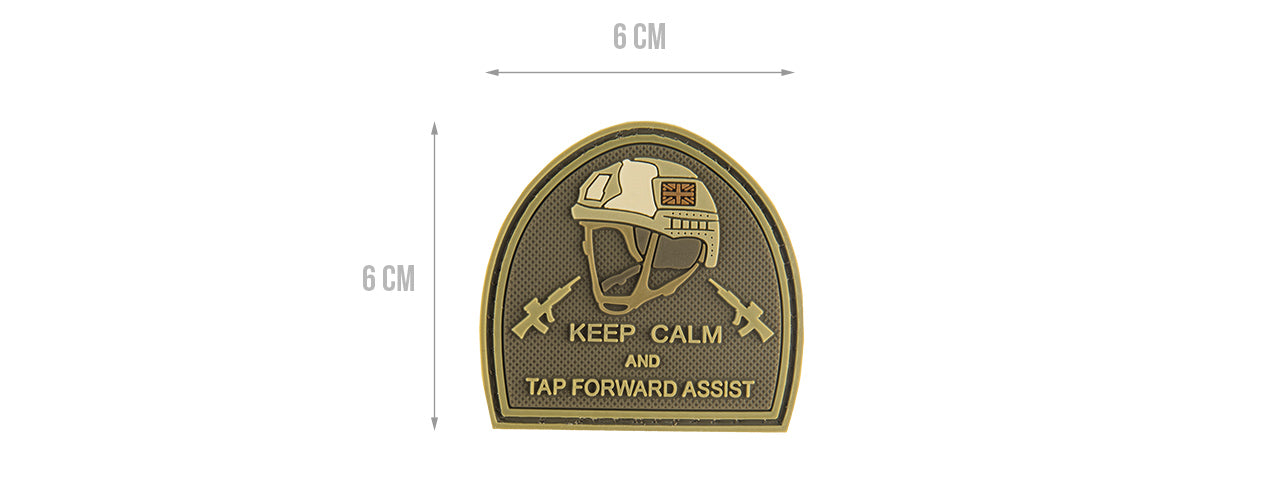 G-FORCE KEEP CALM AND TAP FORWARD ASSIST PVC MORALE PATCH