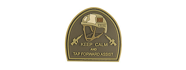 G-FORCE KEEP CALM AND TAP FORWARD ASSIST PVC MORALE PATCH